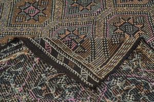 6x9 Colorful Vintage Turkish Area Rug