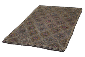 6x9 Colorful Vintage Turkish Area Rug