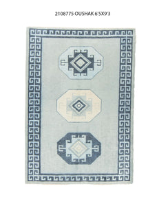 6x9 Modern Oushak Area Rug