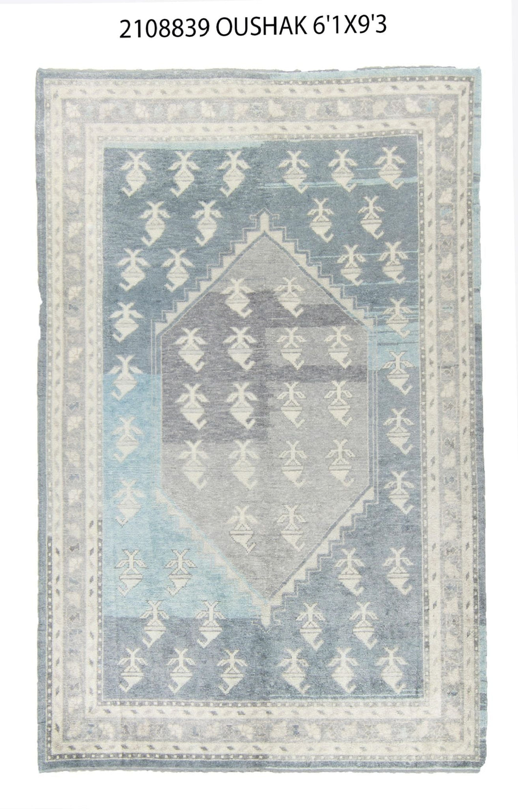 6x9 Modern Oushak Area Rug