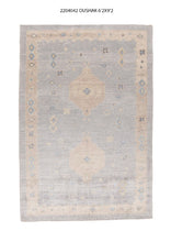 6x9 Modern Oushak Area Rug