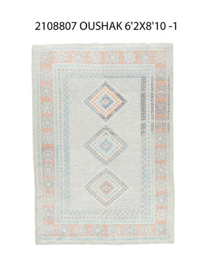 6x9 Modern Oushak Area Rug