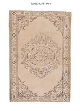 6x9 Old & Vintage Turkish Area Rug