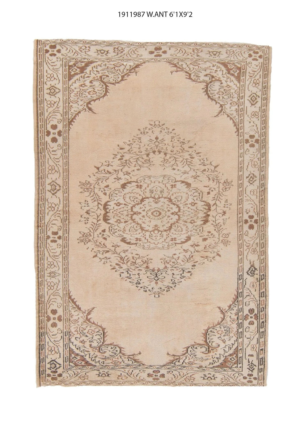 6x9 Old & Vintage Turkish Area Rug