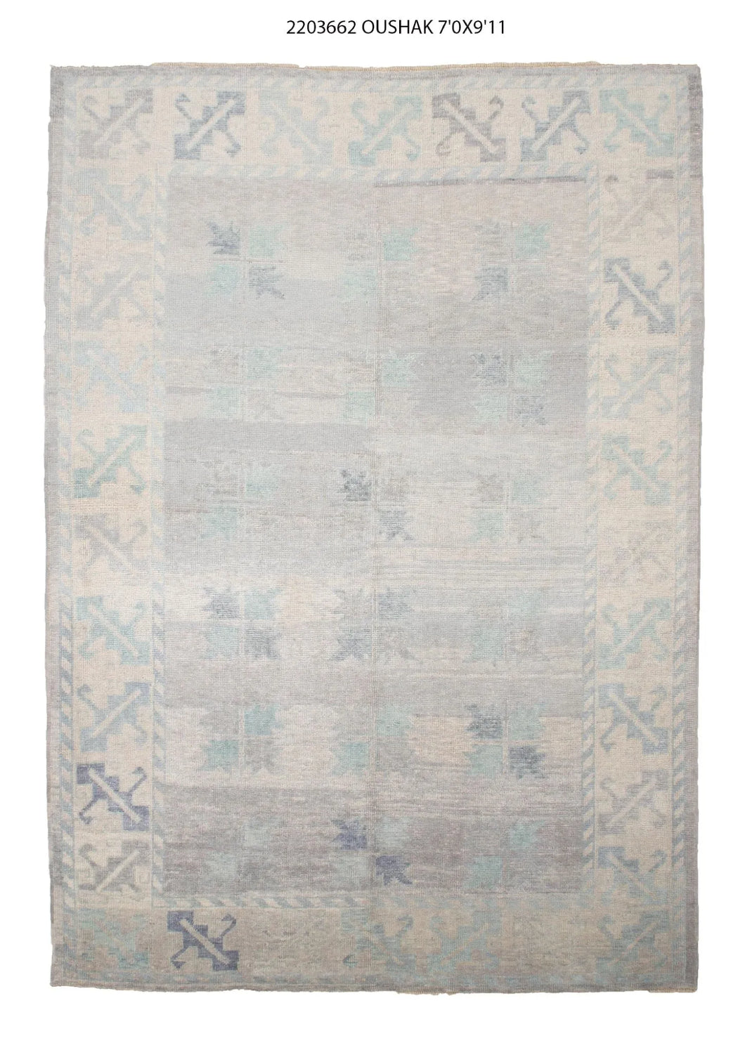 7x10 Modern Oushak Area Rug
