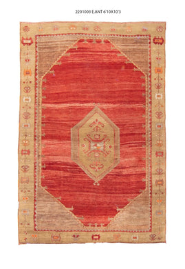 7x10 Old & Vintage Turkish Area Rug