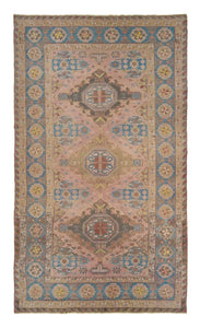 7x11 Colorful Old & Vintage Turkish Area Rug