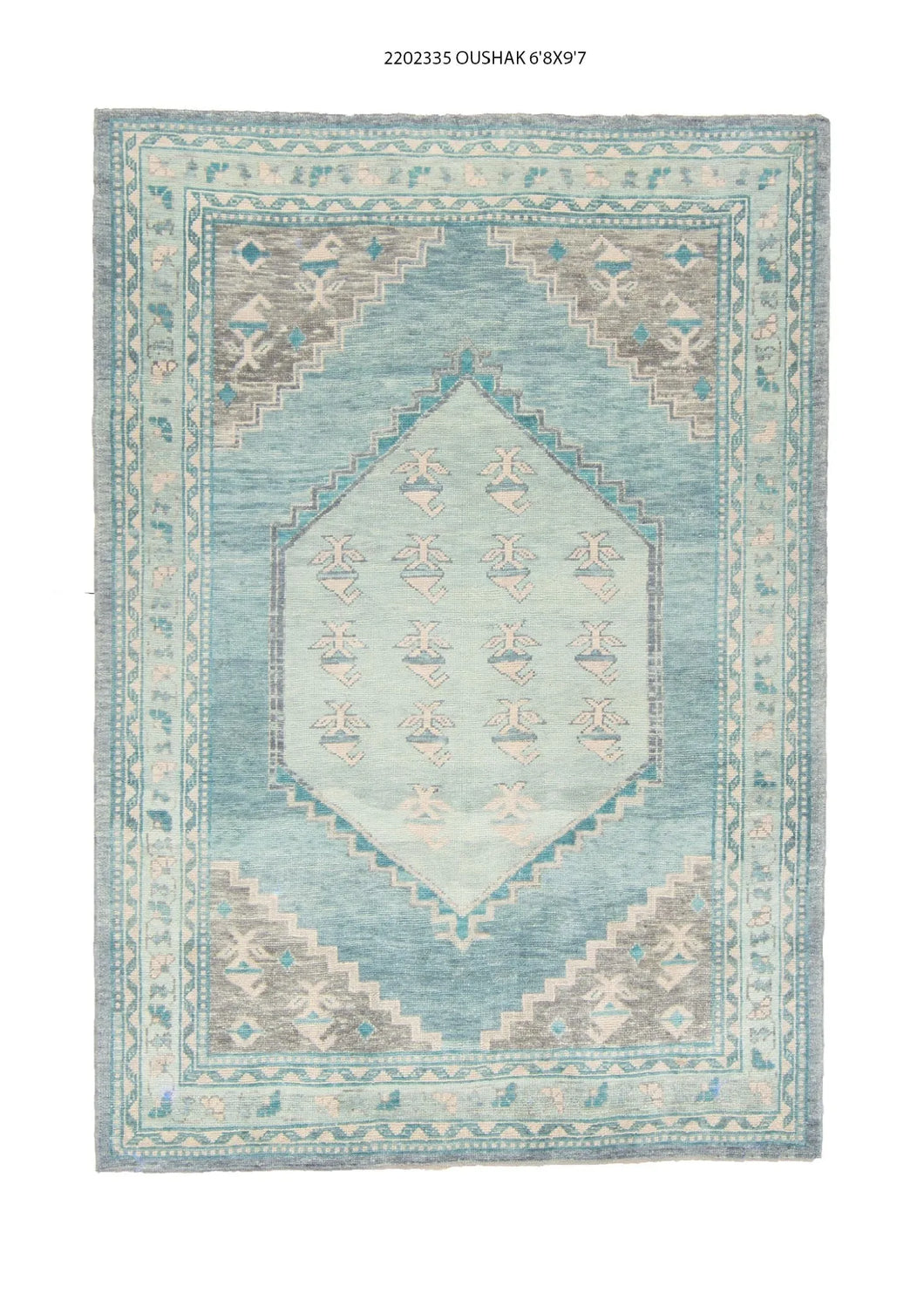 7x8 Modern Oushak Area Rug