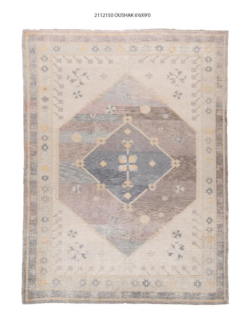 7x9 Modern Oushak Area Rug