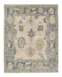 7x9 Soft Modern Oushak Area Rug