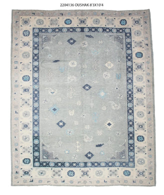 8x10 Modern Oushak Area Rug