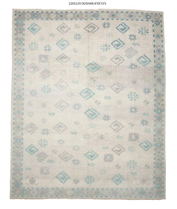 8x10 Modern Oushak Area Rug