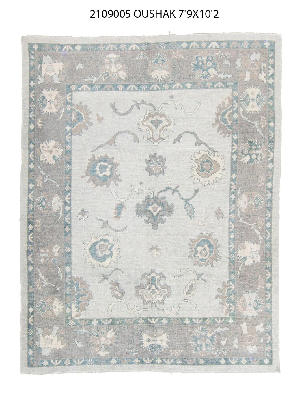 8x10 Modern Oushak Area Rug