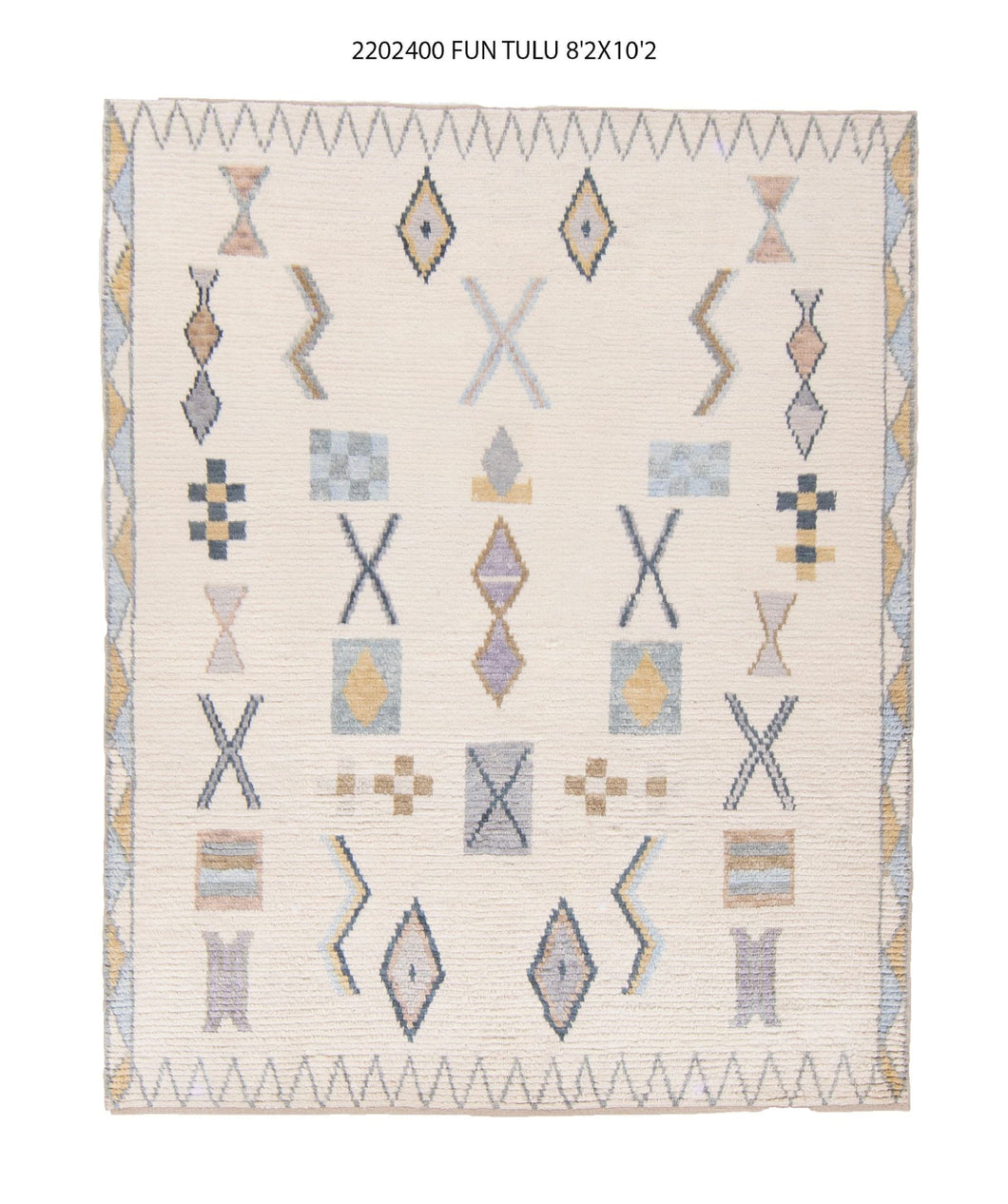 8x10 Modern Tulu Area Rug