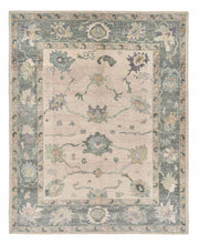 8x10 Soft Natural Modern Oushak Area Rug