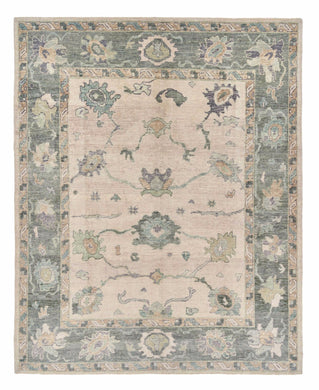 8x10 Soft Natural Modern Oushak Area Rug