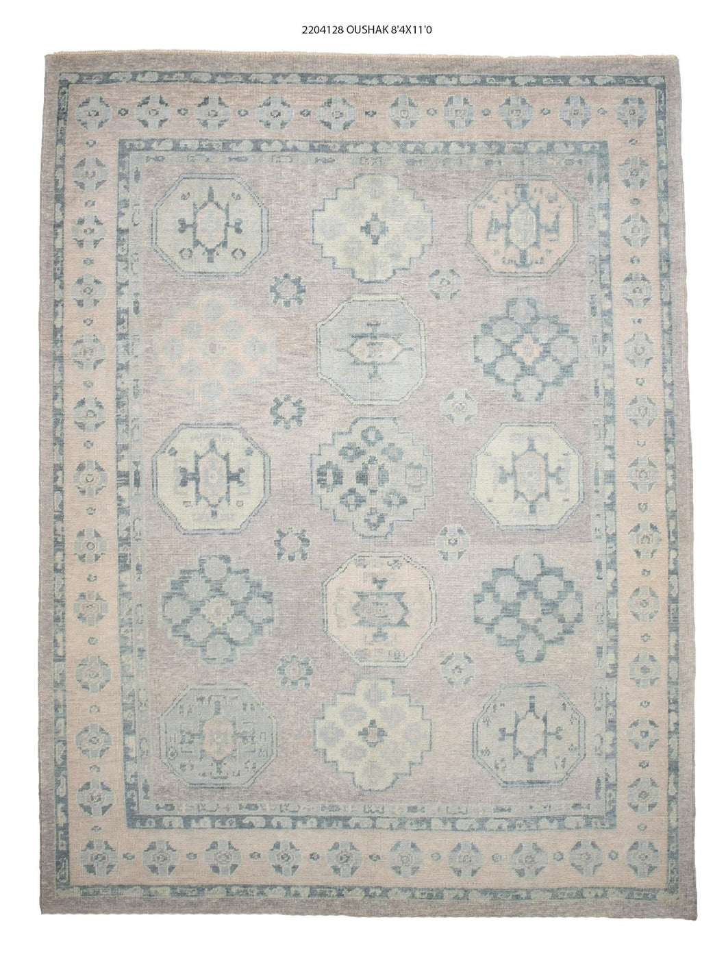 8x11 Modern Oushak Area Rug