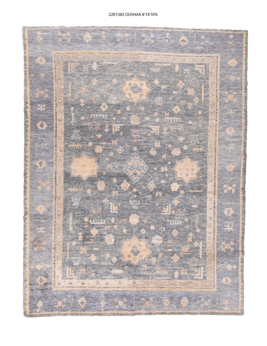 8x11 Modern Oushak Area Rug