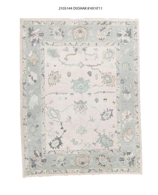 8x11 Modern Oushak Area Rug