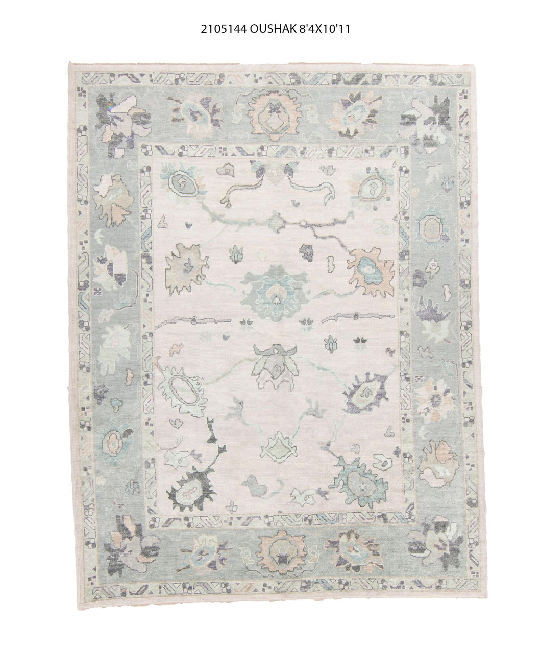 8x11 Modern Oushak Area Rug