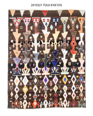 8x11 Modern Tulu Area Rug