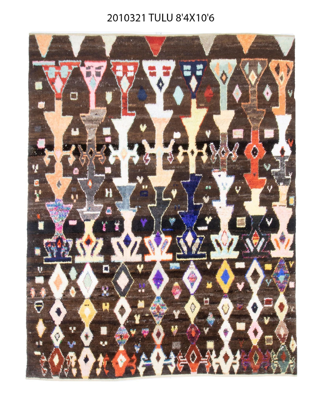 8x11 Modern Tulu Area Rug