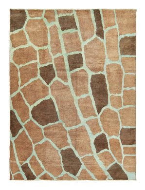 8x11 Modern Tulu Turkish Area Rug