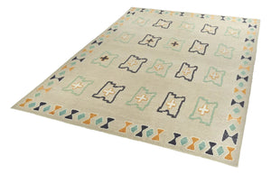 8x12 Colorful Modern Turkish Area Rug
