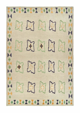8x12 Colorful Modern Turkish Area Rug
