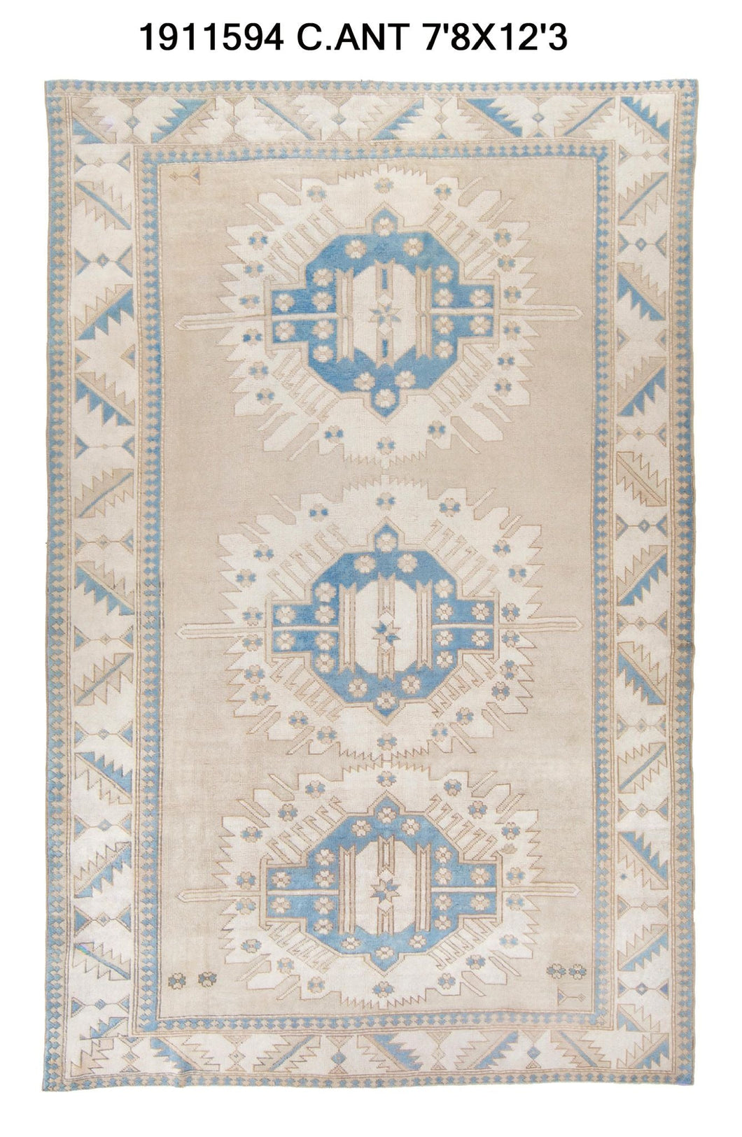 8x12 Old & Vintage Turkish Area Rug