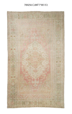 8x13 Colorful Vintage Turkish Area Rug