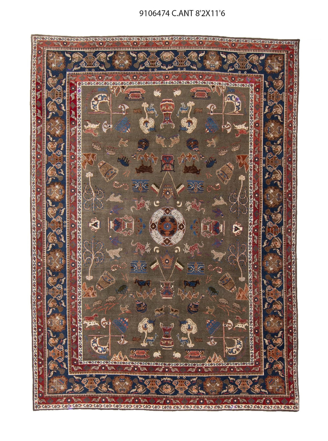 8x13 Old & Vintage Turkish Area Rug
