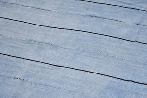 8x7 Blue Vintage Turkish Area Rug