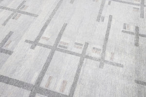 8x9 Modern Oushak Area Rug