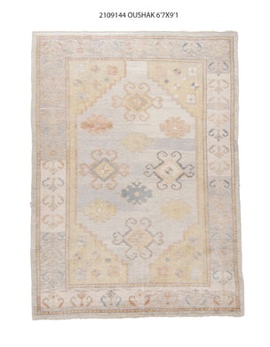 8x9 Modern Oushak Area Rug