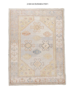 8x9 Modern Oushak Area Rug