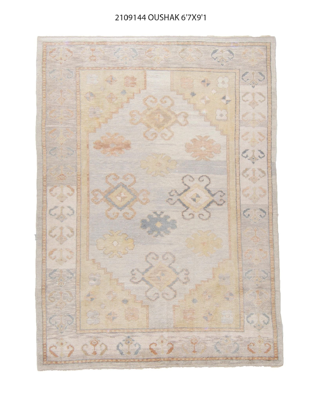 8x9 Modern Oushak Area Rug