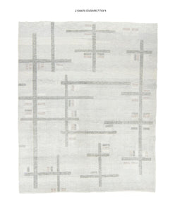 8x9 Modern Oushak Area Rug
