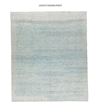 8x9 Modern Oushak Area Rug