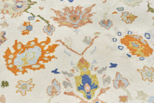 9x11 Beige Modern Oushak Area Rug
