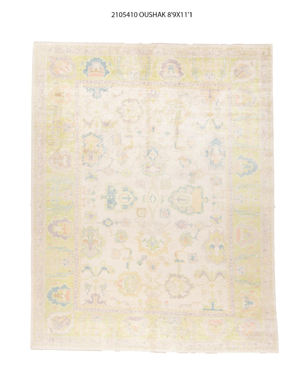 9x11 Modern Oushak Area Rug