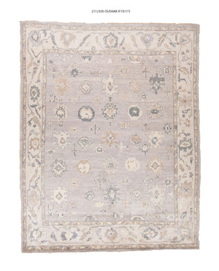 9x11 Modern Oushak Area Rug