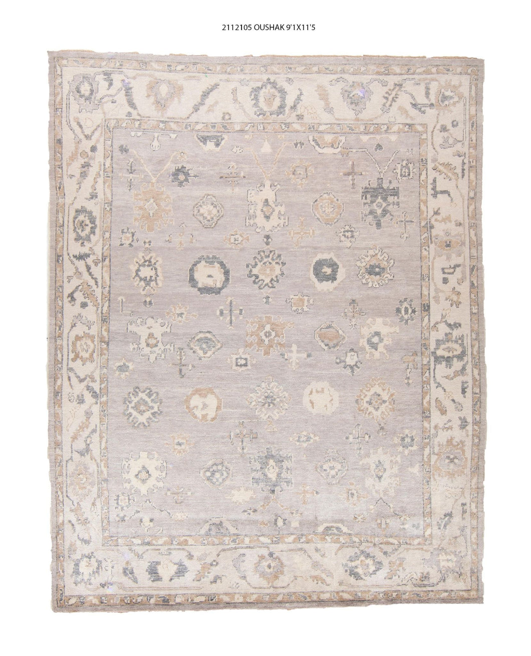 9x11 Modern Oushak Area Rug