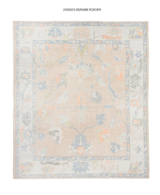 9x11 Modern Oushak Area Rug