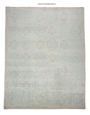 9x11 Modern Oushak Area Rug