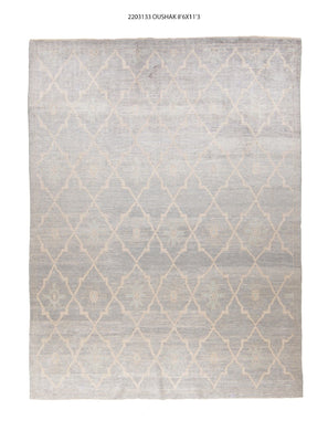 9x11 Modern Oushak Area Rug
