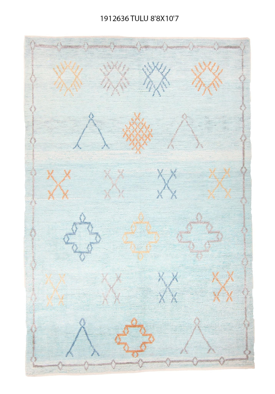 9x11 Modern Tulu Area Rug