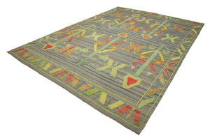 9x12 Colorful Modern Turkish Area Rug