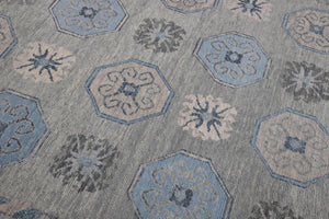 9x12 Modern Oushak Area Rug