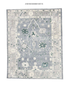 9x12 Modern Oushak Area Rug